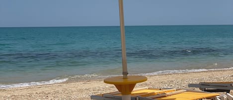 Vlak bij het strand