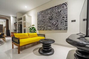 Biệt thự Deluxe, 4 phòng ngủ, hồ bơi riêng | Khu phòng khách
