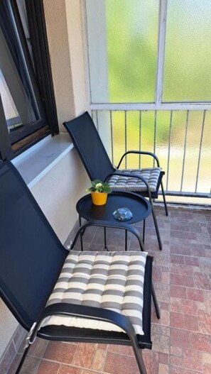 Terrace/patio - Self-check in 1-bedroom apartment with AC in charming Vinkovci (Vinkovci)