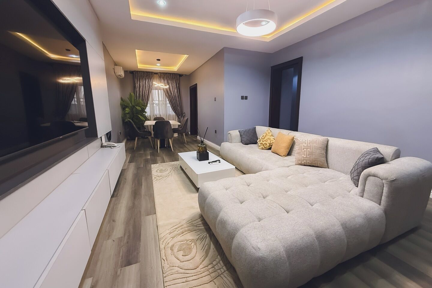 Family Apartment, Balcony, City View | Living area