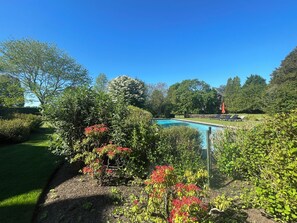 Outdoor pool, a heated pool - Light and Spacious Family Home in Bridgehampton (Bridgehampton)