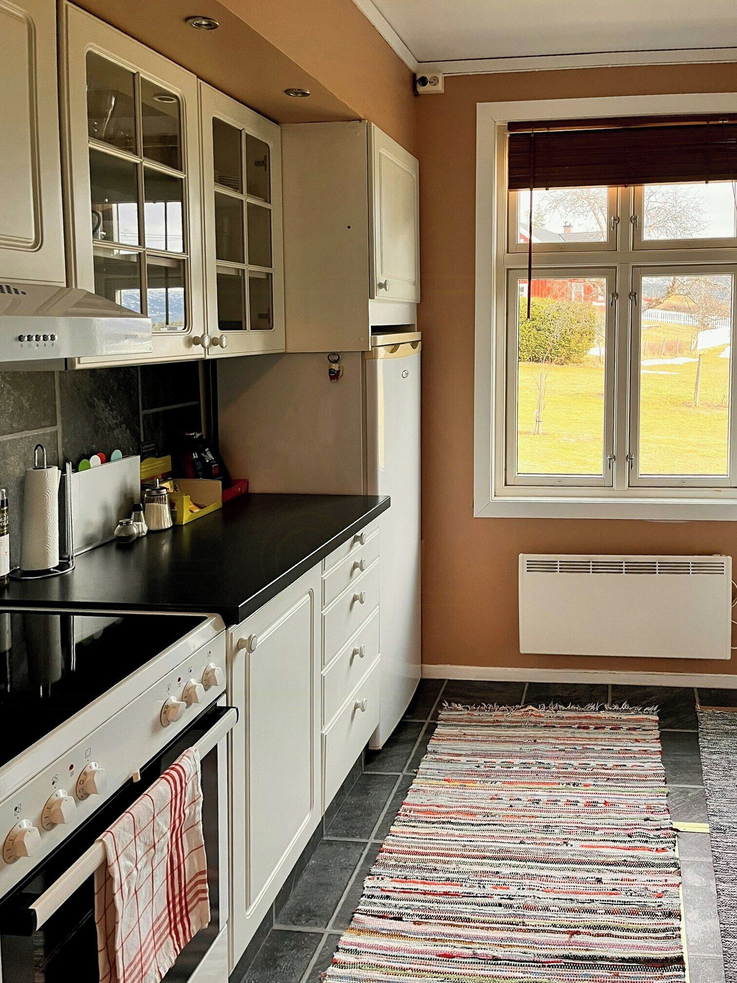 Microwave, oven, dishwasher, coffee/tea maker