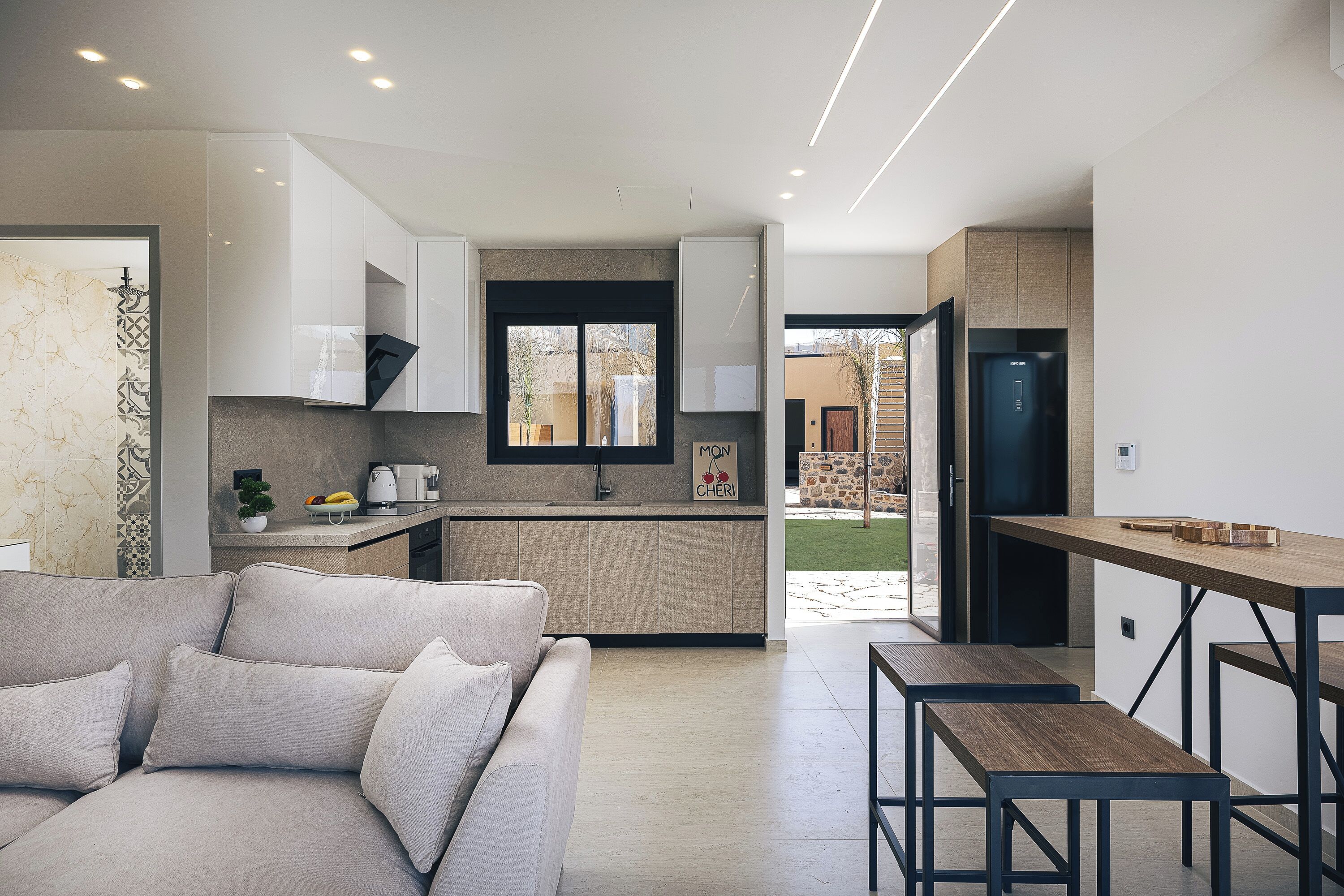 Suite Luxury, vista spiaggia | Area soggiorno