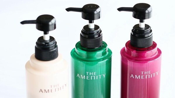 Three bottles of The Amenity brand hand soap. - APA Hotel <non-smoking> (Kyoto)