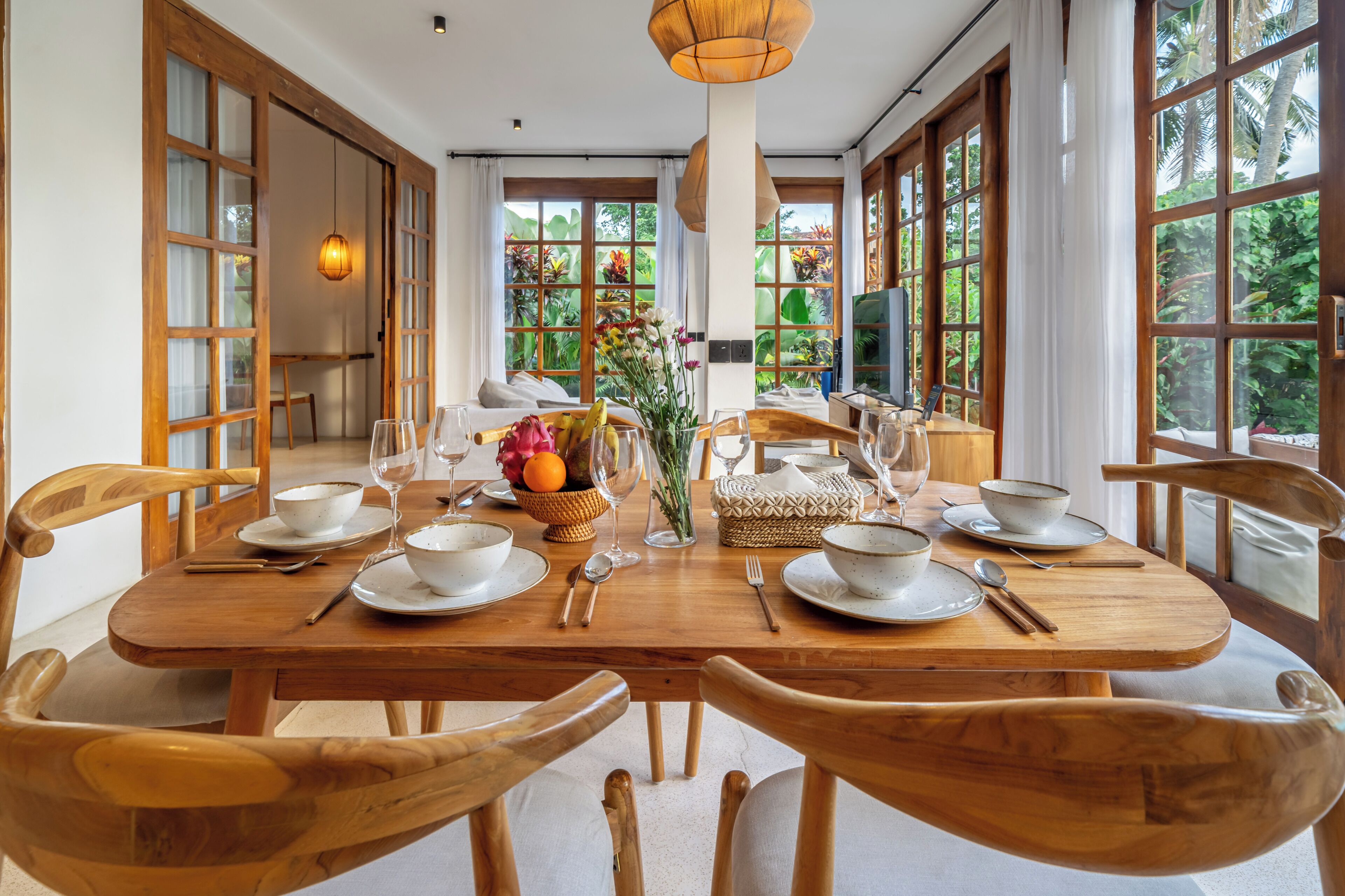 Vila Panorama, pemandangan kolam renang | Tempat makan