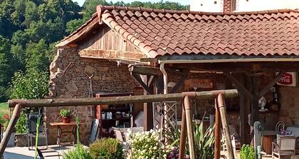 Chambre dâhĂŽtes « Chambre Bois » avec piscine, terrasse et jardin partagĂ©s