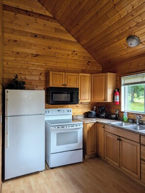 Private kitchen - Chalets in the beautiful Robson Valley! Pet-friendly. (McBride)