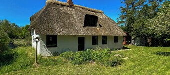 Reetgedecktes Bauernhaus aus dem Jahr 1877 auf Langeland