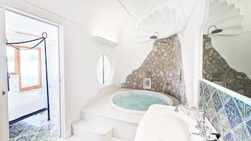 Deluxe-Doppelzimmer, Terrasse, Meerblick