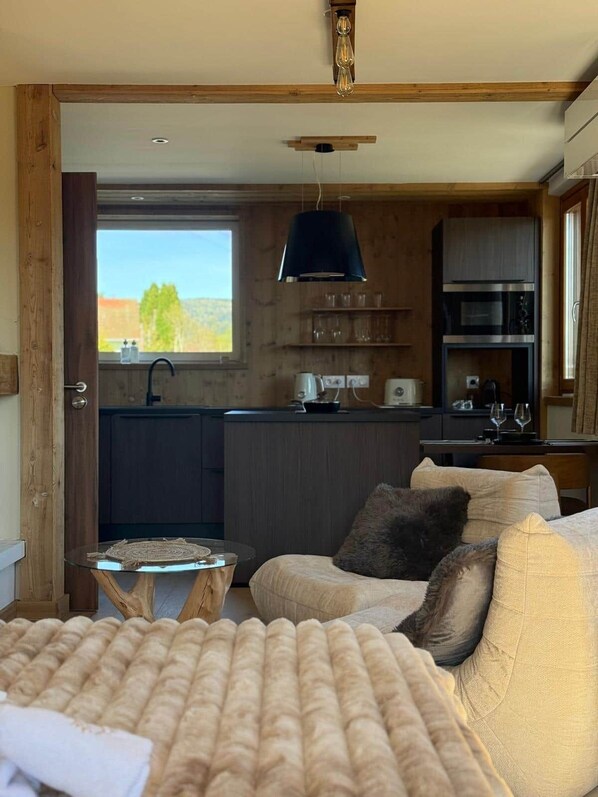 Living area - Bellevue - Private Sauna & Jacuzzi (La Bresse)