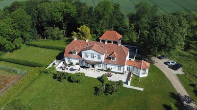 Historic house in Skjoldungernes Land park