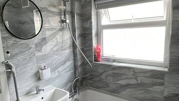 Towels, soap, toilet paper