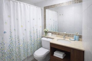 Hair dryer, towels, soap, toilet paper - Modern studio equipped with Wifi and private bathroom (Santiago)