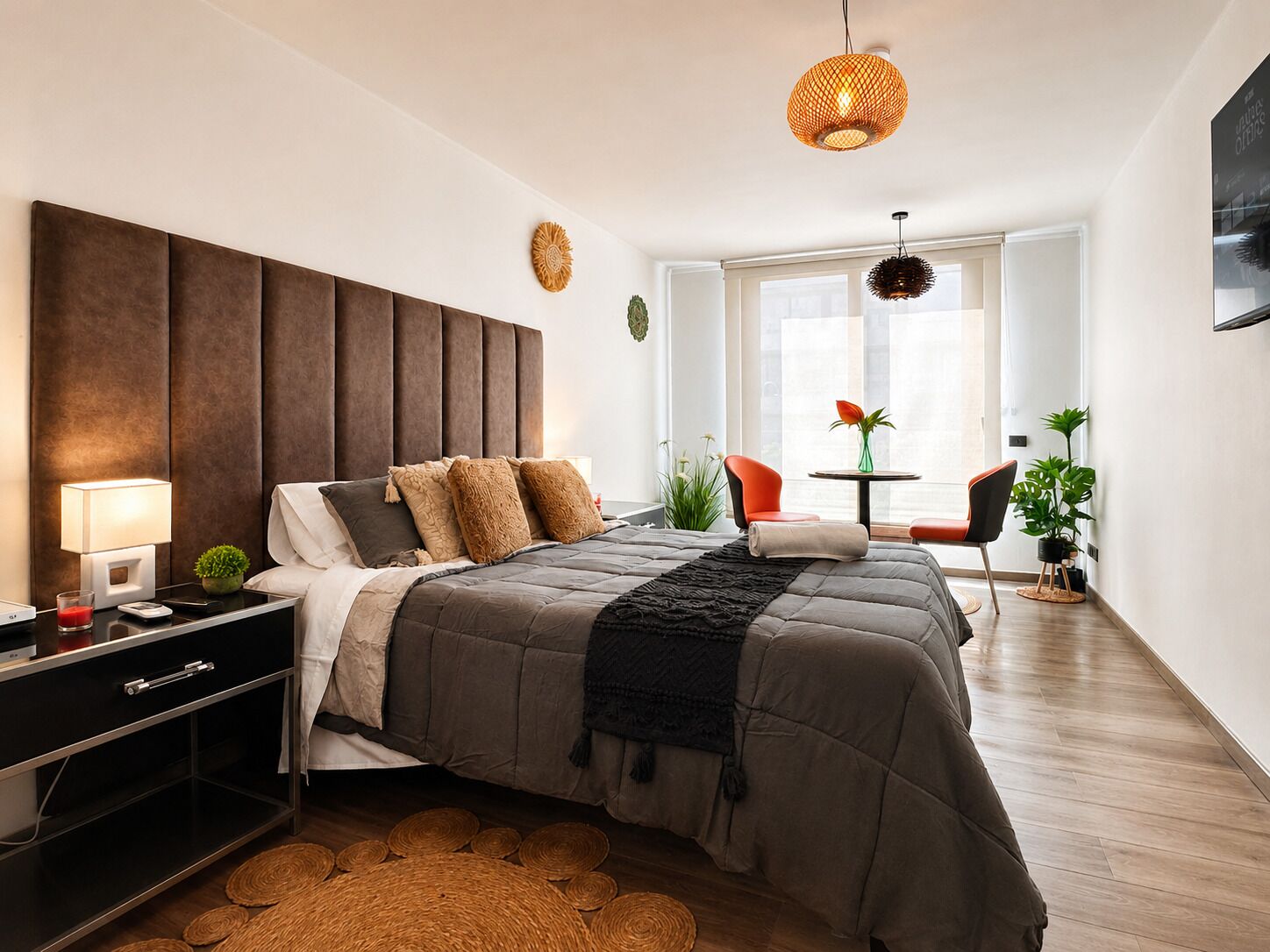Superior Apartment | Premium bedding, down comforters, blackout drapes, iron/ironing board