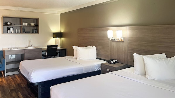 Deluxe Room, 2 Double Beds (Kitchen) | Free WiFi, bed sheets