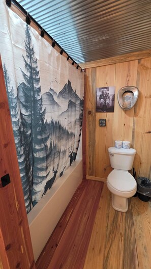 Bathroom - A beautiful  baby friendly family cabin offers two bedrooms and two full baths (Caddo Gap)