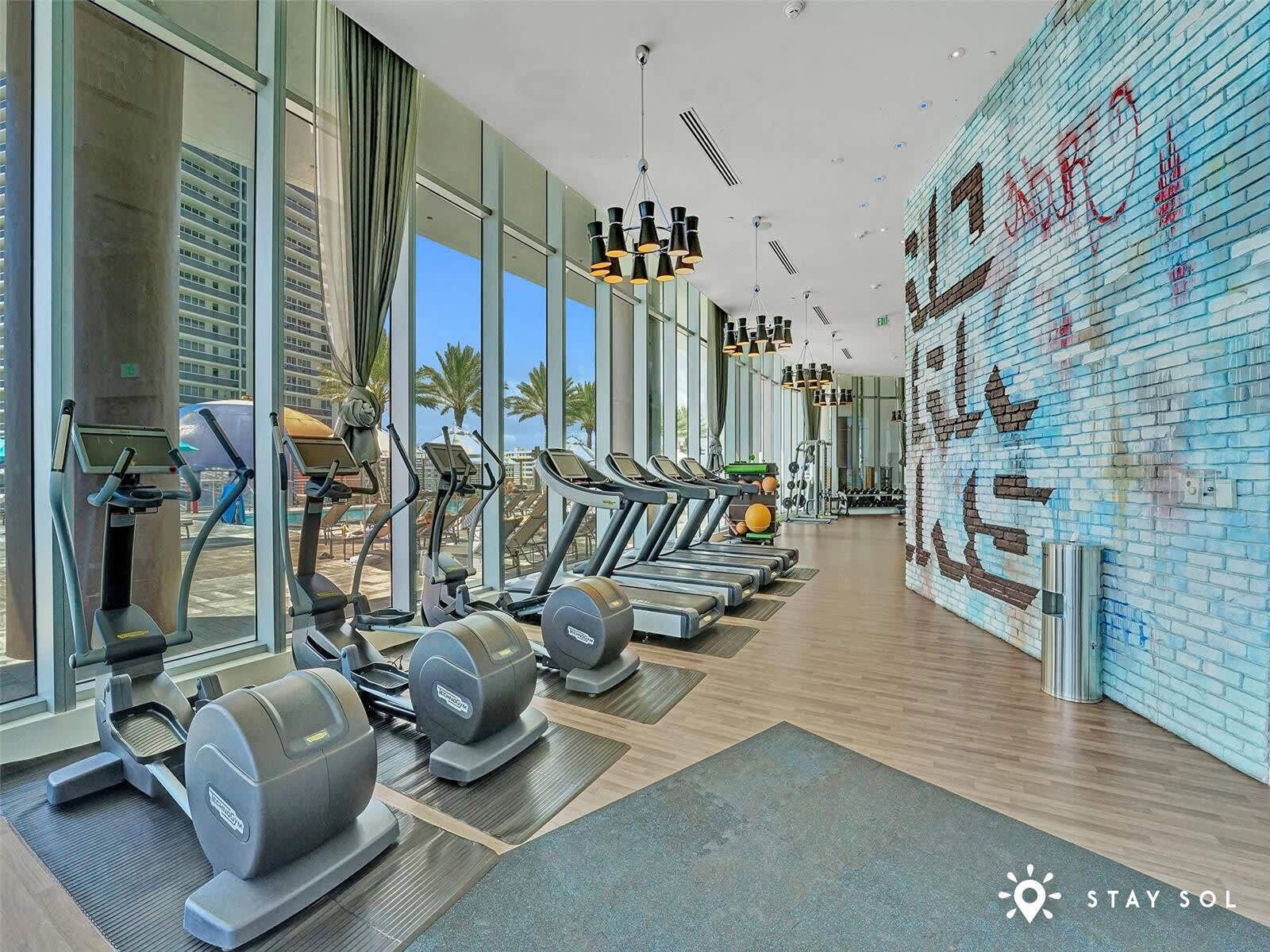Modern fitness center equipped for your daily workout