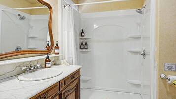 Hair dryer, towels