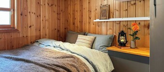 Mountain cabin with private dock by Søvatnet
