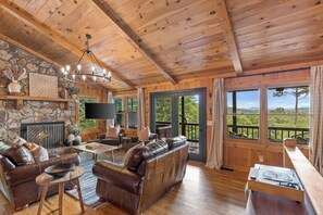 Smart TV, fireplace, video games, books