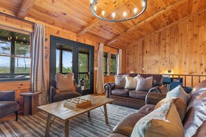 Smart TV, fireplace, video games, books