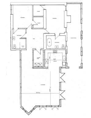 Floor plan - Newly Renovated Large Spacious 2 Bedroom, 2 Bath (Hamilton)