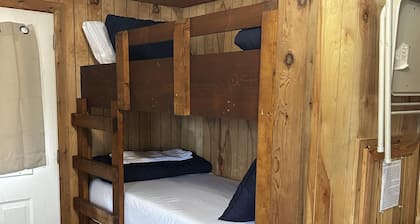 Deluxe Cabin - The Gator Hole - Our Deluxe Cabins offer comfort with a true Okefenokee feel. Climate controlled, private, and set in a quiet part of the campground.