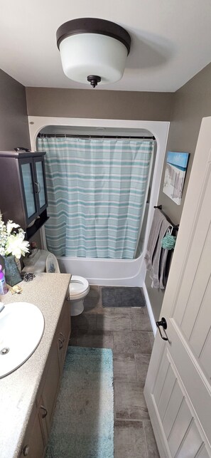 Hair dryer, towels, toilet paper - WINNIPEG BEACH RETREAT (Winnipeg Beach)