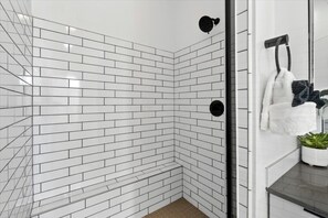 Triple Room | Bathroom | Shower, hair dryer, towels, soap