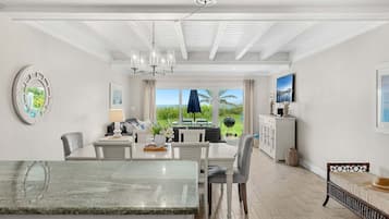 Villa (3 Bedrooms) | Living area | 40-inch TV with cable channels