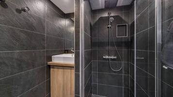 Hair dryer, towels