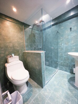 Bathroom - Seafront apartment in pleasant Cartagena with cool AC breeze (Cartagena)