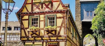 Et bindingsverkshus fra 1677 ved bymuren i Bacharach