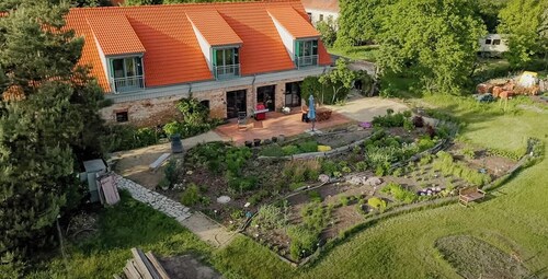 Oasis with permaculture garden and yoga space