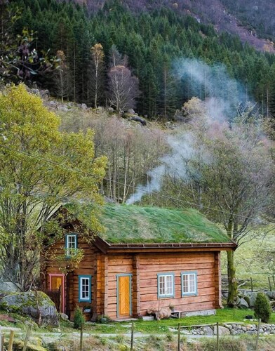 Travel back in time in this charming log cabin