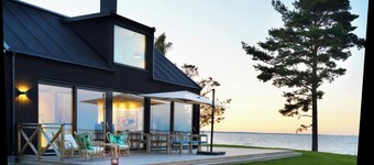 Villa med utsikt over Vättern-sjøen i Vadstena