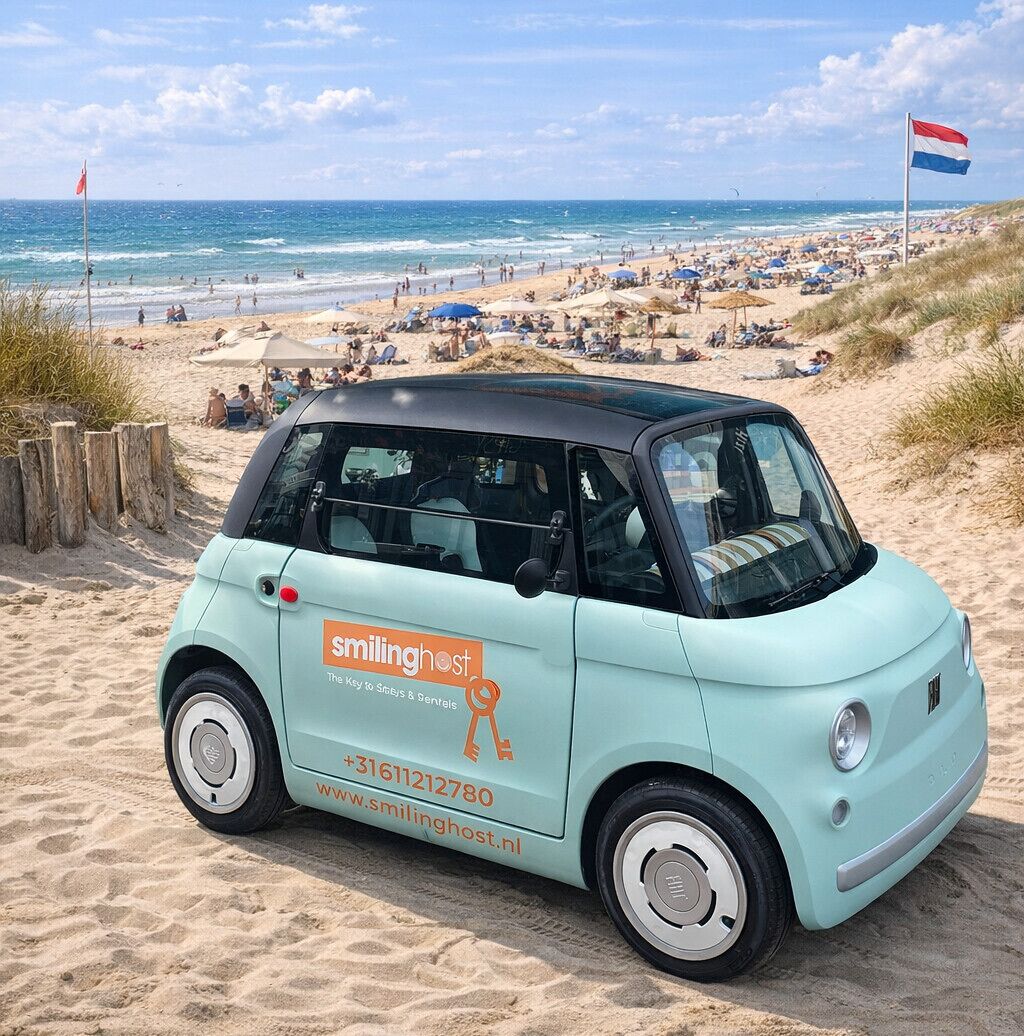 Vlak bij het strand