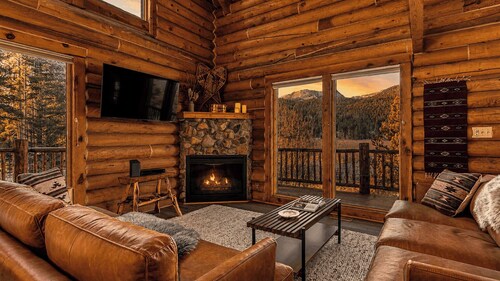 Blue River Hideaway by Avantstay Log Cabin Hot Tub + Views Mins To Breck Near Quandary