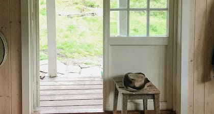 Historic forest cabin by Lake Steinsvannet