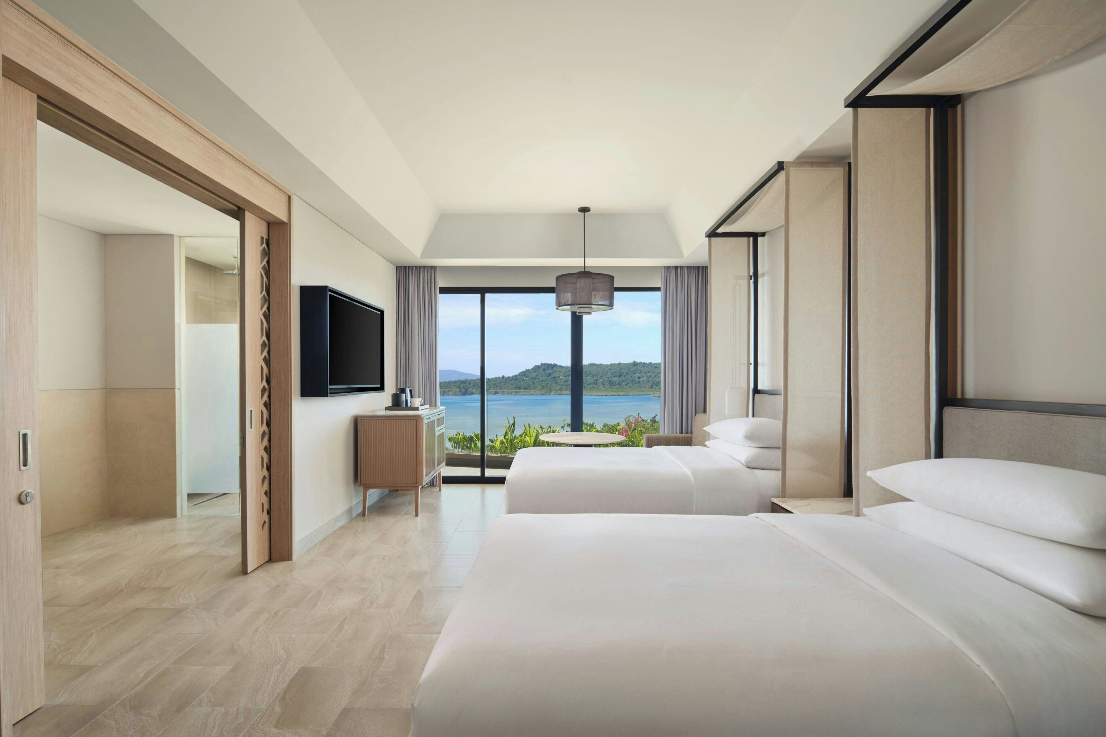 Room, 2 Double Beds, Balcony, River View