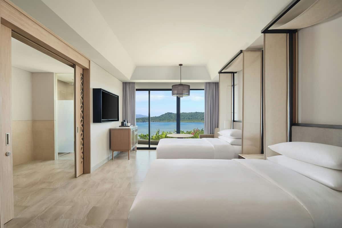Room, 2 Double Beds, Balcony, River View