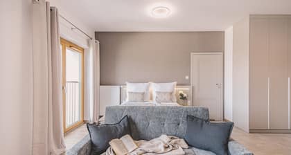 Nowoczesne Studio Tranquilo Centrum Balkon