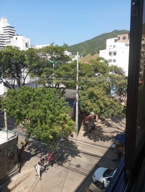 View from property - Apartment at the foot of the beach, comfortable and familiar. (Gaira)