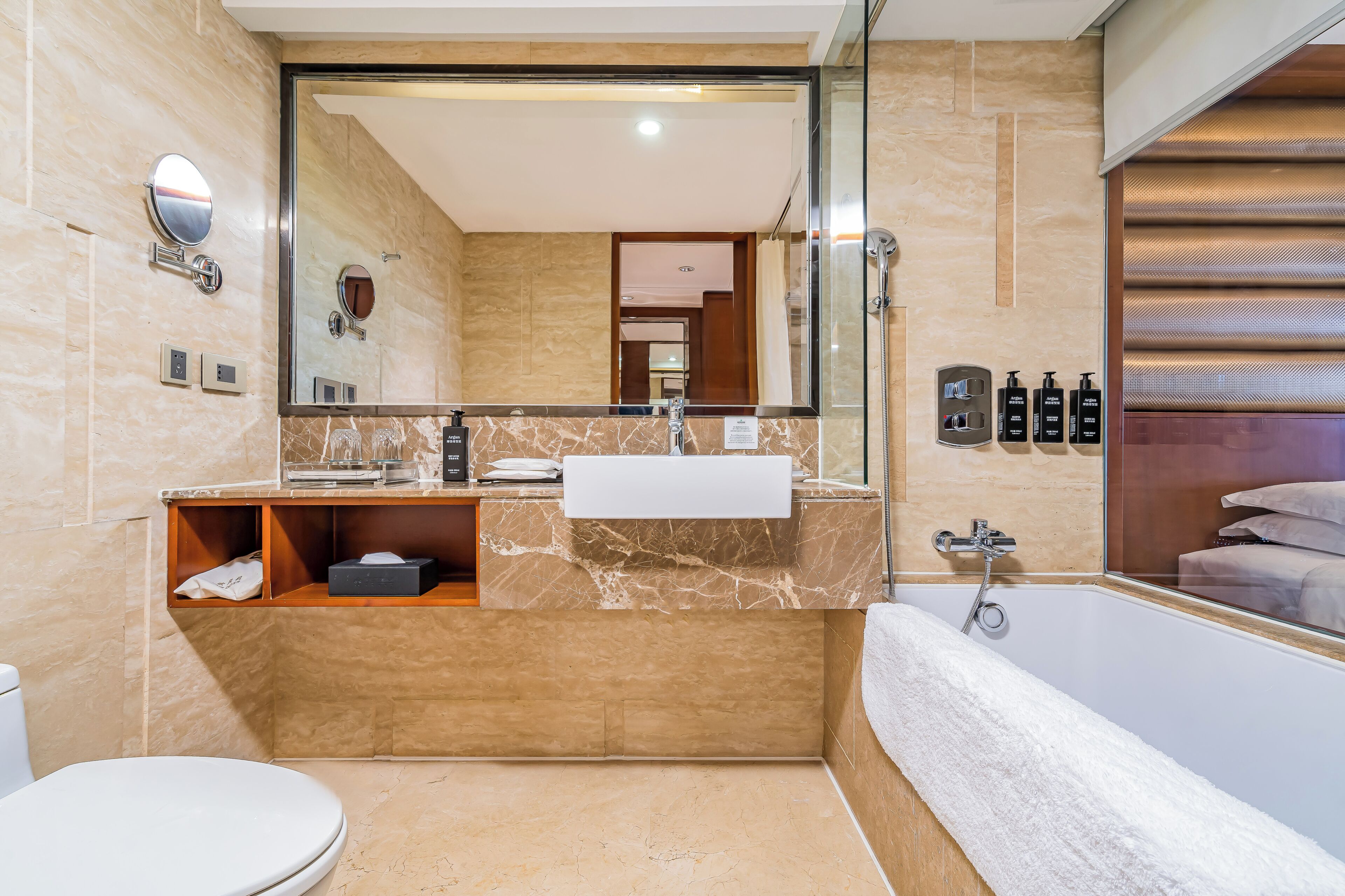 Superior Double or Twin Room, City View | Bathroom | Hair dryer, slippers, towels, soap