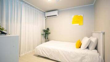 Individually decorated, individually furnished, blackout drapes