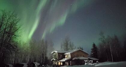 Cozy North Pole Christmas cabin