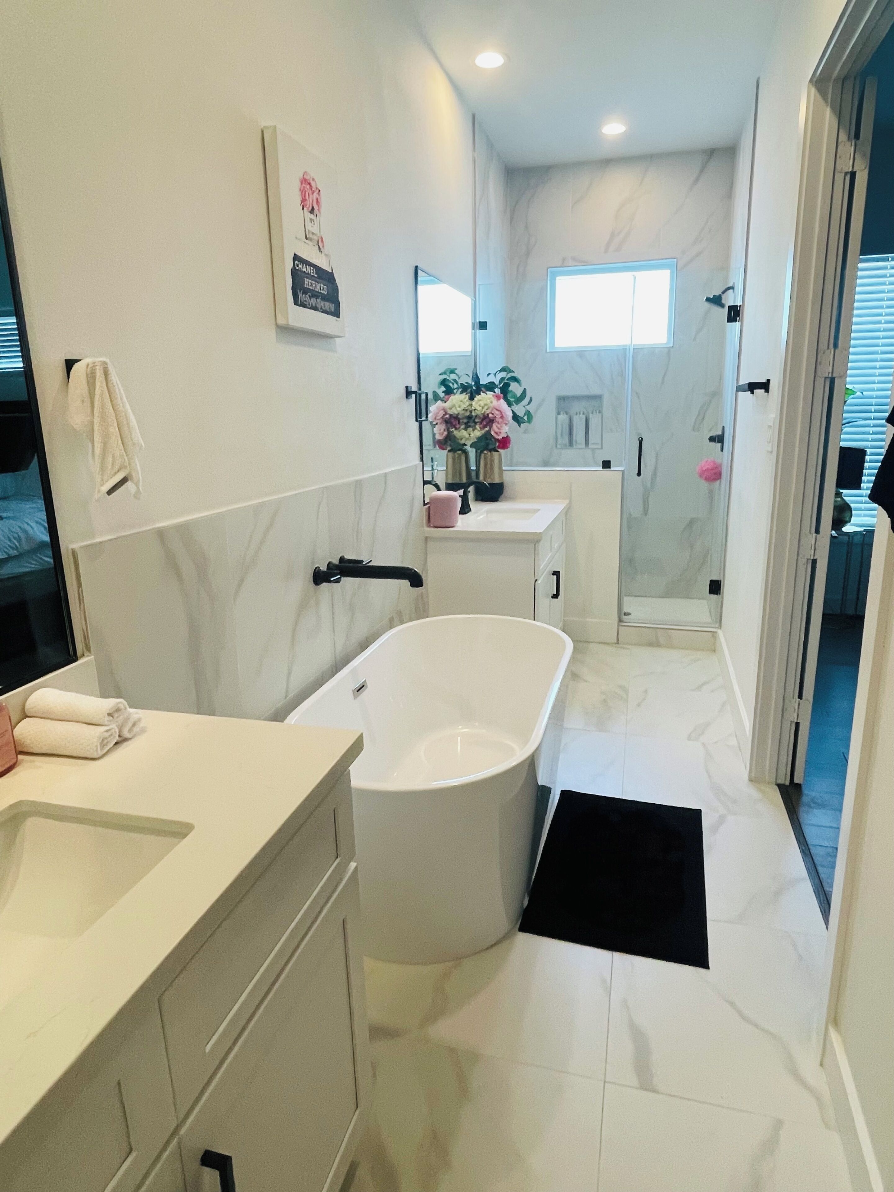 Towels, soap, toilet paper