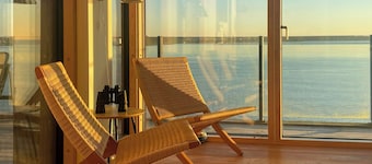 Small beach house with sea view at Little Belt