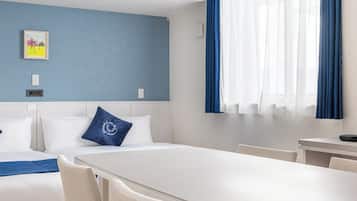 Quarto duplo básico | Cofres nos quartos, ferros/tábuas de passar roupa, Wi-Fi de cortesia