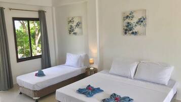 Standard Triple Room, Partial Sea View | In-room safe, desk, blackout drapes, free WiFi